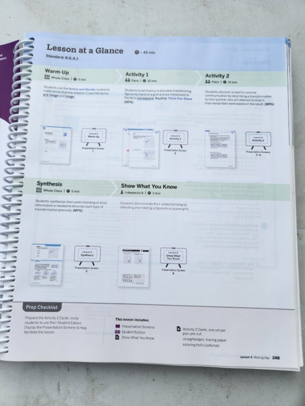 Amplify Desmos Math Grade 8 Volume 1 California Teacher Edition Book Answer Answ - Picture 15 of 15